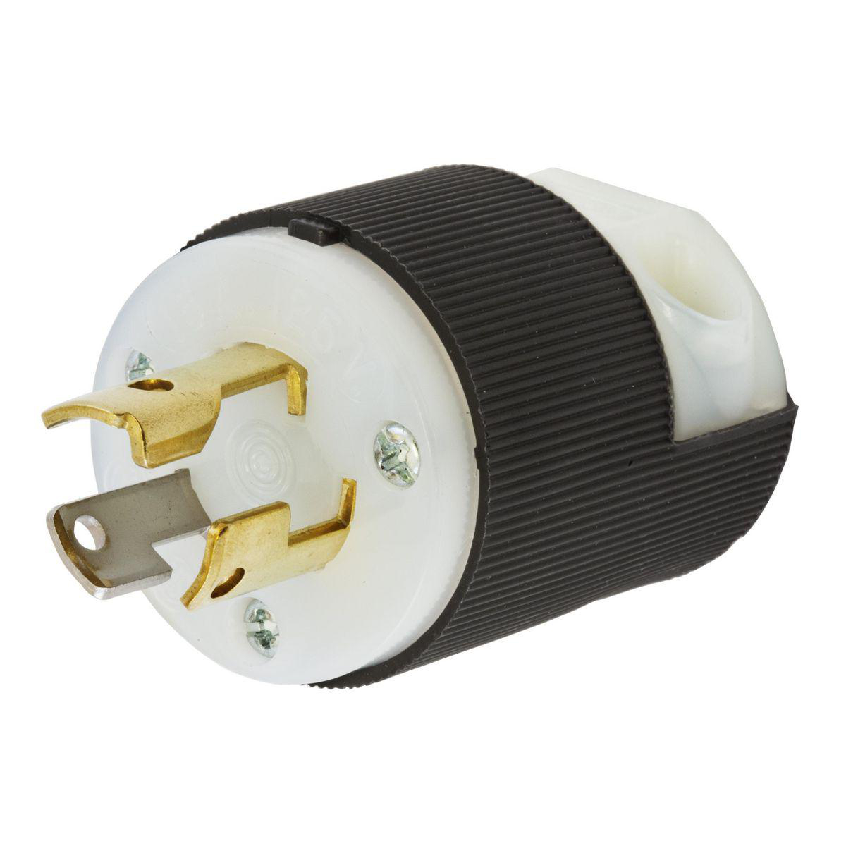 Product image for LKG PLUG, 15A 125V, L5-15P, B/W, ST