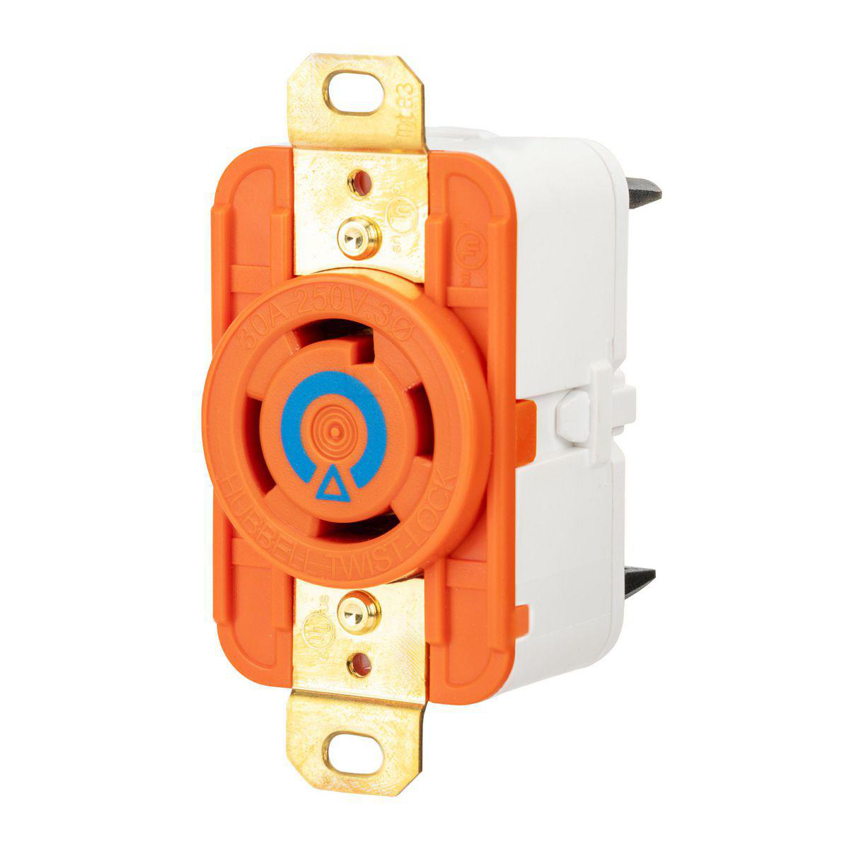 Product image for LKG RCPT, IG 30A 3P 250V, L15-30R, OR ST
