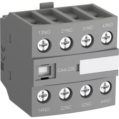 Product image for FRNT MNT AUX, 3NO/1NC, 4P NF RELAY
