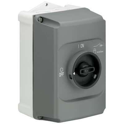 Product image for ENCLOSURE, IP65, 3X LOCKABLE, BLK