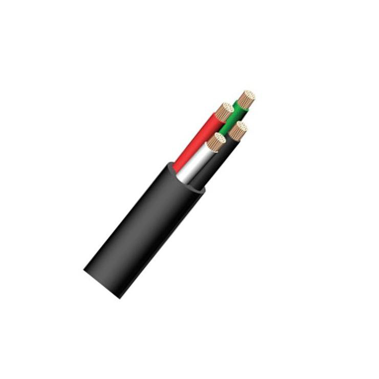 Product image for SVU-SOOW12/4YELLOW-76 Wire SVU Cabtire #12 AWG 4 Conductor Super Vu-Tron 600V 105C Yellow Jacket 76mtr Reel