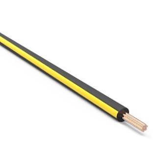 Product image for MTW12/65BLACKYELLOW Wire MTW #12 AWG 65 Strand Machine Tool Wire Black With Yellow Stripe Cuts
