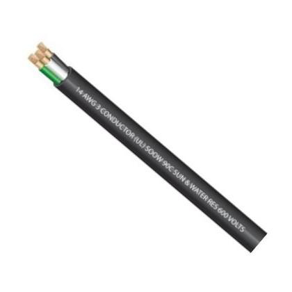 Product image for SOOW14/3 Wire SOOW Cabtire #14 AWG 3 Conductor 600V HD Black Jacket Cut Lengths