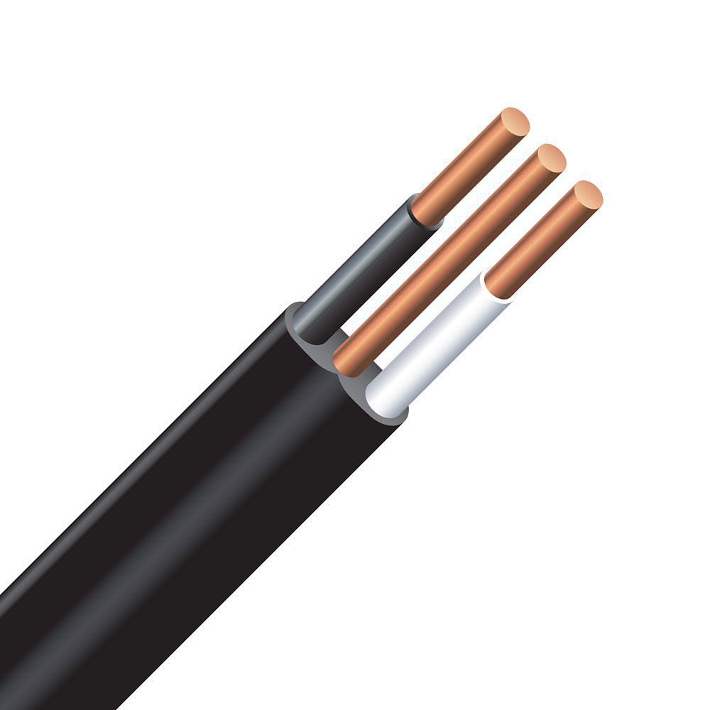 Product image for NMWU10/2 Wire NMWU Cu #10 AWG 2 Conductor Copper Black Cut Lengths