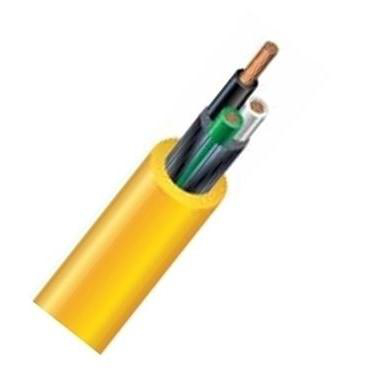 Product image for STOW10/4 Wire STOW Cabtire #10 AWG 4 Conductor 60C 600V PVC Yellow Jacket Cut Lengths