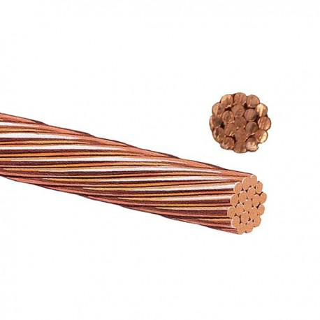 Product image for BARE2/0 Wire Bare Cu #2/0 AWG 1 Conductor 19 Strand Bare Copper Cut Lengths