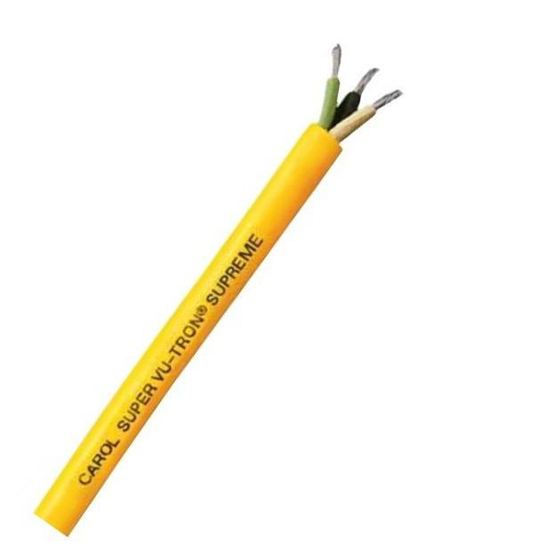 Product image for SVU3-SOOW10/4 Wire SVU Cabtire #10 AWG 4 Conductor Super Vu-Tron III 600V Yellow Jacket Cut Lengths