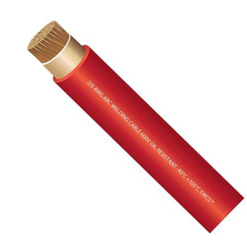 Product image for SVU-WC4/0ORANGE WIRE #4/0 AWG 5225/34STR CABLE WELDING SUPER VUTRON CLASS M CSA UL APPROVED 600V CUT LENGTHS