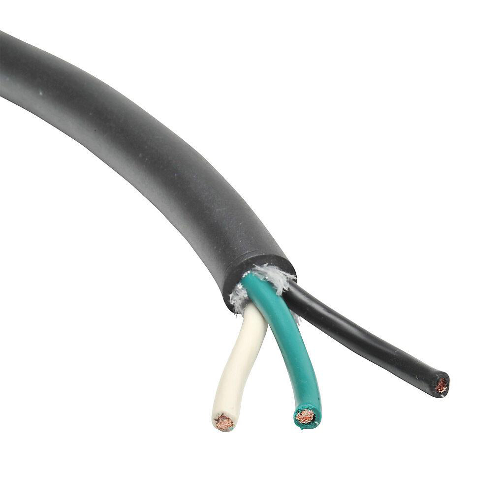 Product image for SOOW18/3 Wire SOOW Cabtire #18 AWG 3 Conductor 600V HD Black Jacket Cut Lengths
