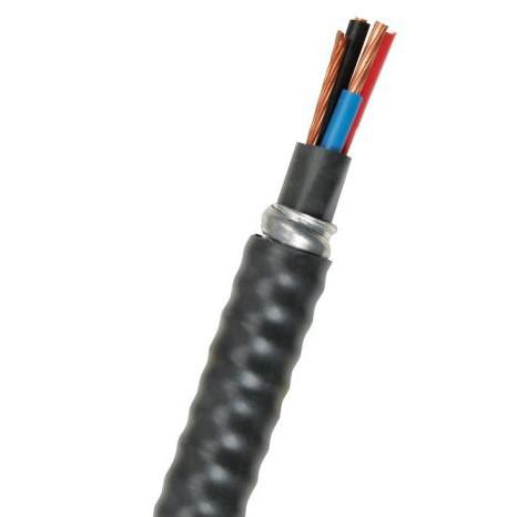 Product image for TECK90-10/6 Wire TECK90 Industrial Control Cable, Cu, #10 AWG, 6 Conductor, Class B Stranded Copper, 600 VAC, 35 A, XLPE, -40C, #12 AWG Bond Conductor, Cut Lengths