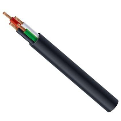 Product image for SJOOW16/4 Wire SJOOW Cabtire #16 AWG 4 Conductor Light Duty 300V B/W/R/G Black Cut Lengths