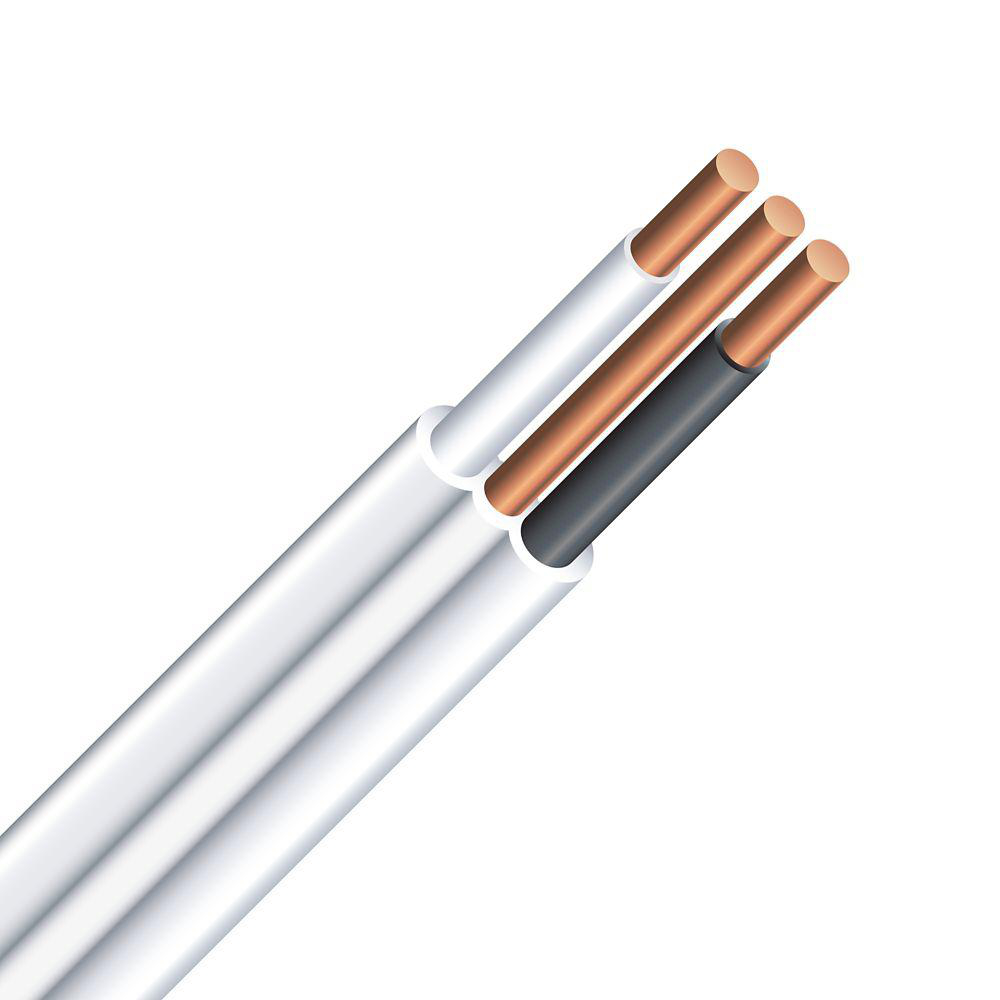 Product image for NMD14/2FSE Non-Metallic Sheathed Building Wire, NMD Romex®, Cu #14 AWG, 2 Conductor, Copper, Factory Short Ends
