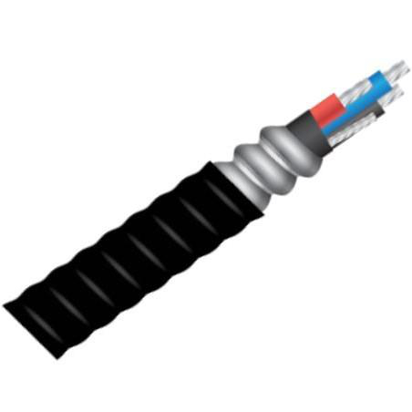Product image for ALTECK90-4/0-4 Wire TECK90 Industrial Control Cable, Al, #4/0 AWG, 4 Conductor, Class B Stranded Aluminum, 1000 VAC, 205 A, XLPE, -40C, #2 AWG Bond Conductor, Cut Lengths