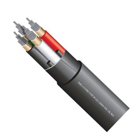 Product image for W1/0-4 Wire W #1/0 AWG 4 Conductor Portable Power Cable 2000V Rated CSA Cut Lengths