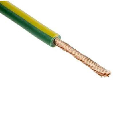Product image for TEW8/165GREENYELLOW-300 Wire TEW Cu #8 AWG 165 Strand 105C 600V Applaince Green with Yellow Stripe 300mtr Reel