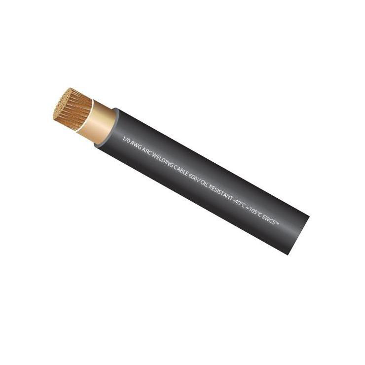 Product image for WC6BLACK Wire Welding #6 AWG 260/30 Strand 600V Welding Cable Class K non-CSA Black Carolprene 90C Cut Lengths