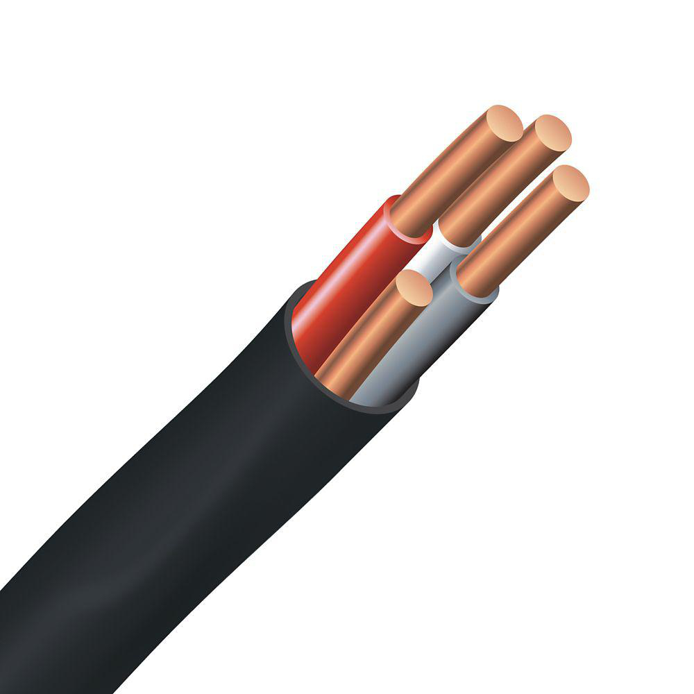 Product image for NMWU6/3 Wire NMWU Cu #6 AWG 3 Conductor Copper Black Cut Lengths