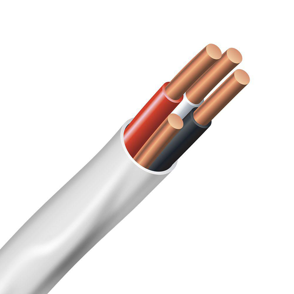 Product image for NMD8/3 Non-Metallic Sheathed Building Wire, NMD Romex®, Cu #8 AWG, 3 Conductor, Copper, Cut Lengths