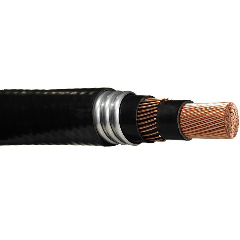 Product image for TECK90-250/1-1KV Wire TECK90 Industrial Control Cable, Cu, #250 MCM AWG, 1 Conductor, Class B Stranded Copper, 1000 VAC, 290 A, XLPE, -40C, #1 AWG Bond Conductor, Cut Lengths