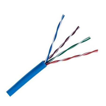 Product image for CAT5E-24/4BLU-PLENUM WIRE CAT5E #24 AWG 4PR FT6 BLUE CABLE PLENUM CMP 305 METER REEL