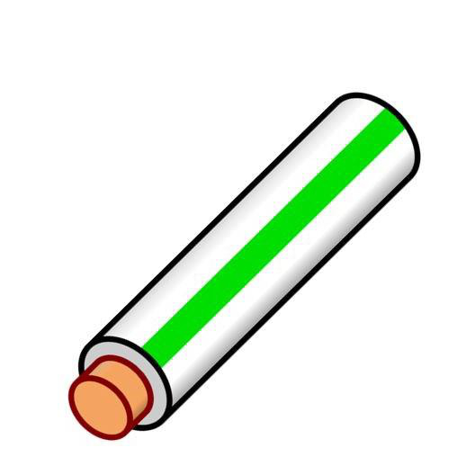 Product image for TW75-12/1WHITEGREEN Wire TW75 Cu #12 AWG Solid Thermoplastic Copper Insulated 600V White with Green Stripe Cut Lengths