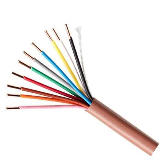Product image for LVT18/10 Wire LVT #18 AWG 10 Conductor Solid Copper Low Voltage Thermostat PVC +60C Cut Lengths