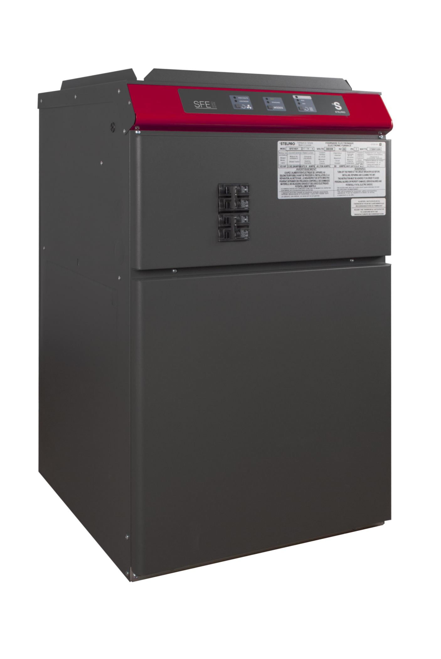 Product image for Furnace electric 4-speed 56/65A 240V 11.2/15kW