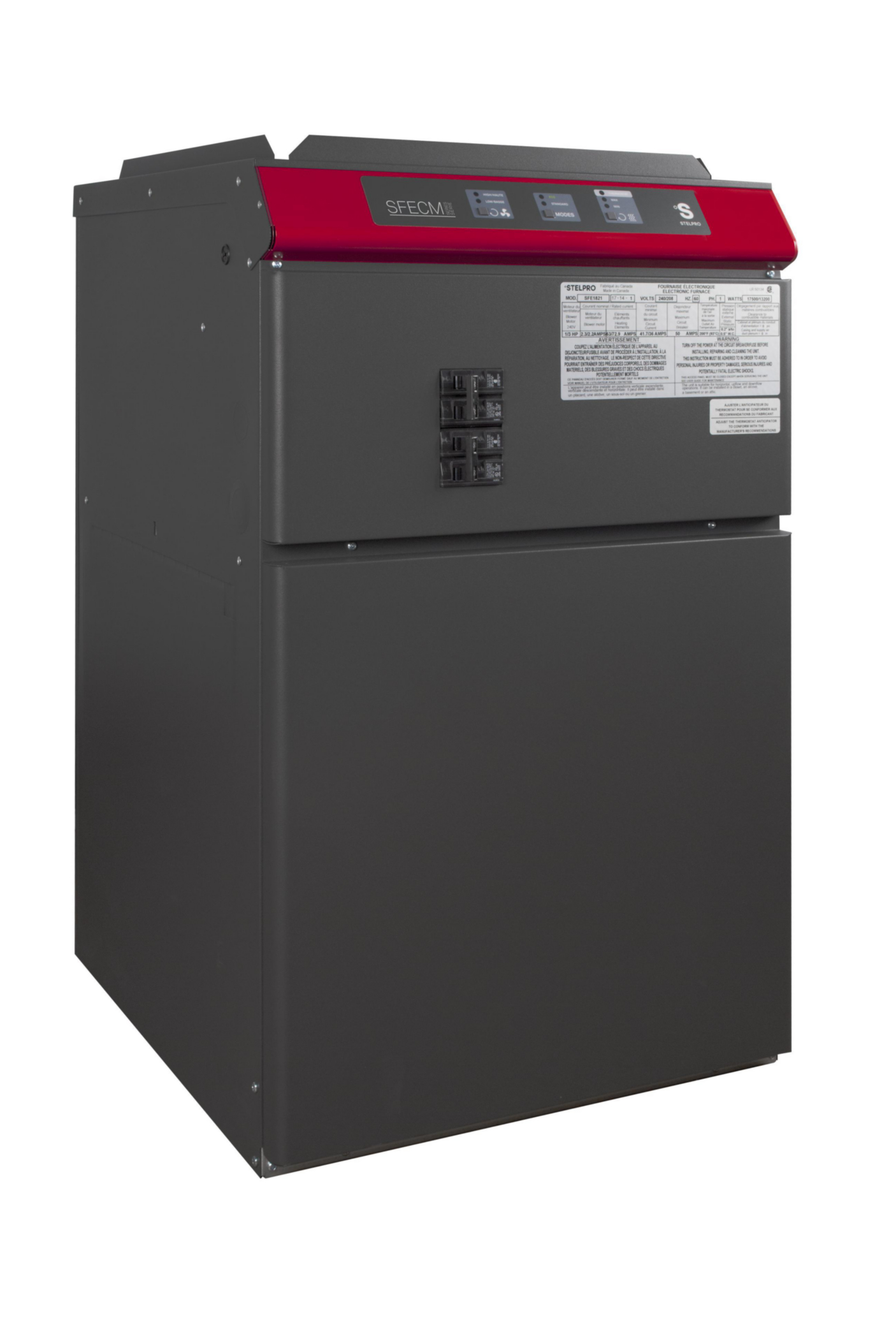 Product image for Furnace electric multi-speed 56/65A 240V 11.2/15kW