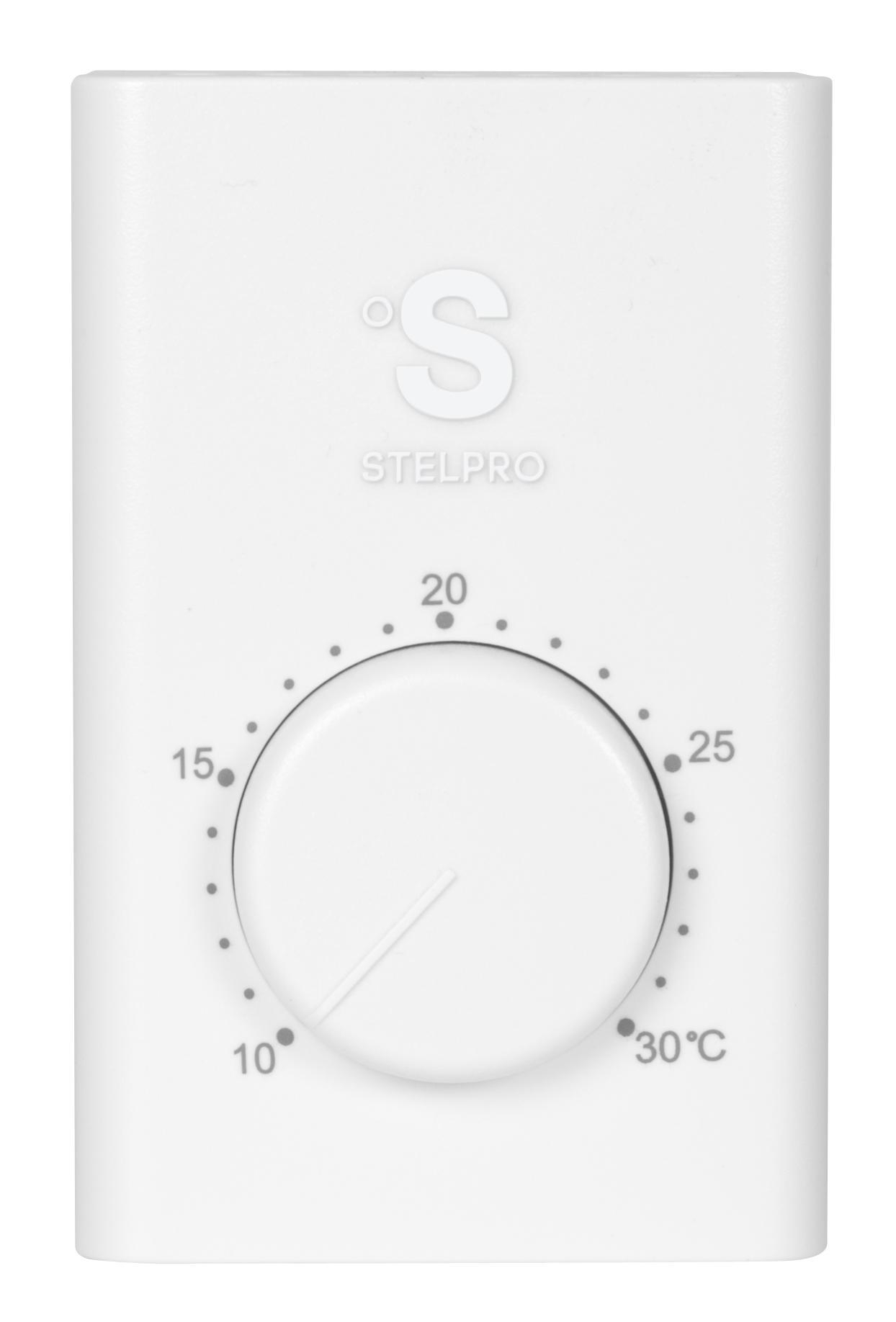 Product image for Thermostat line voltage single pole celsius white