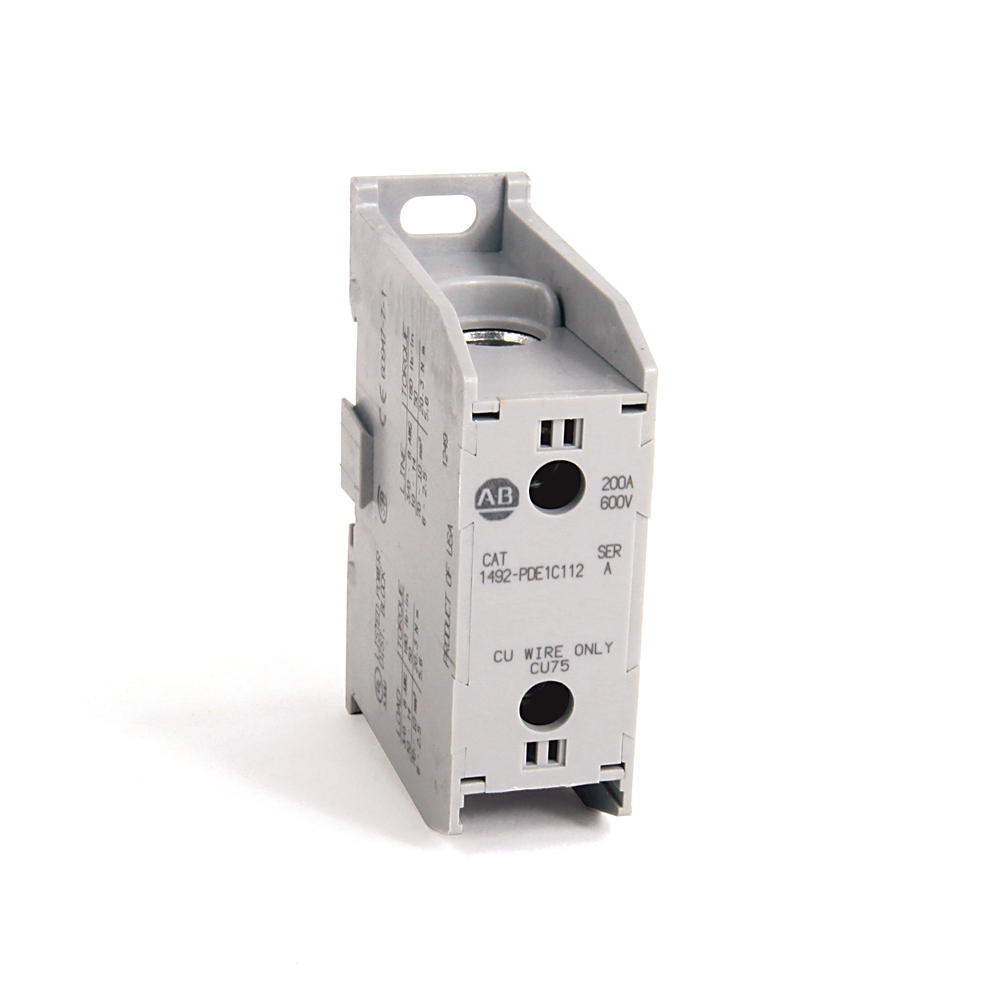 Product image for Block terminal enclosed power distribution copper 2/0-#14 200AMP