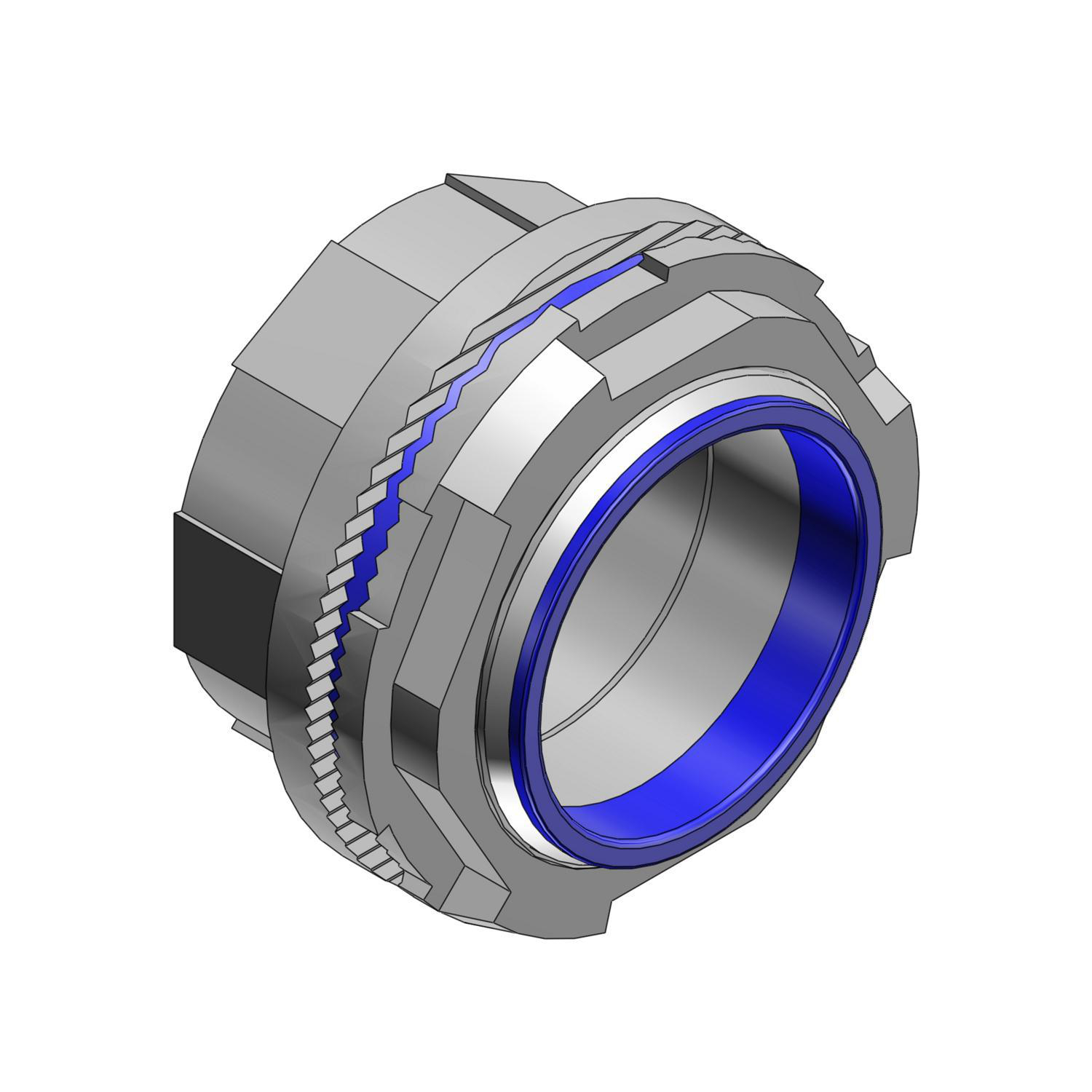 ABB 379-TB Bullet® Hub Connector 4 in Aluminum