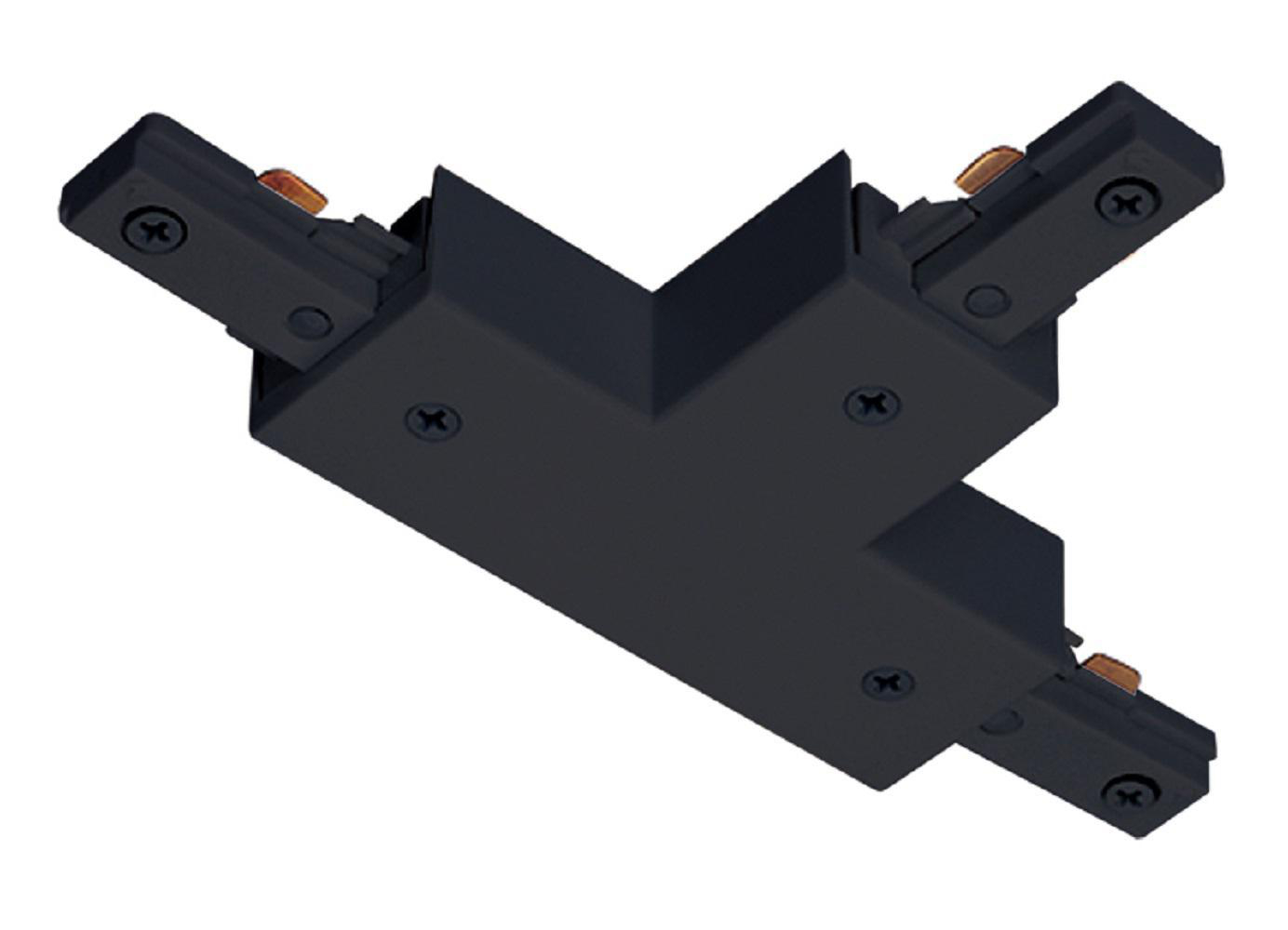 Product image for Connector adjustable L-shaped joins two trac bl