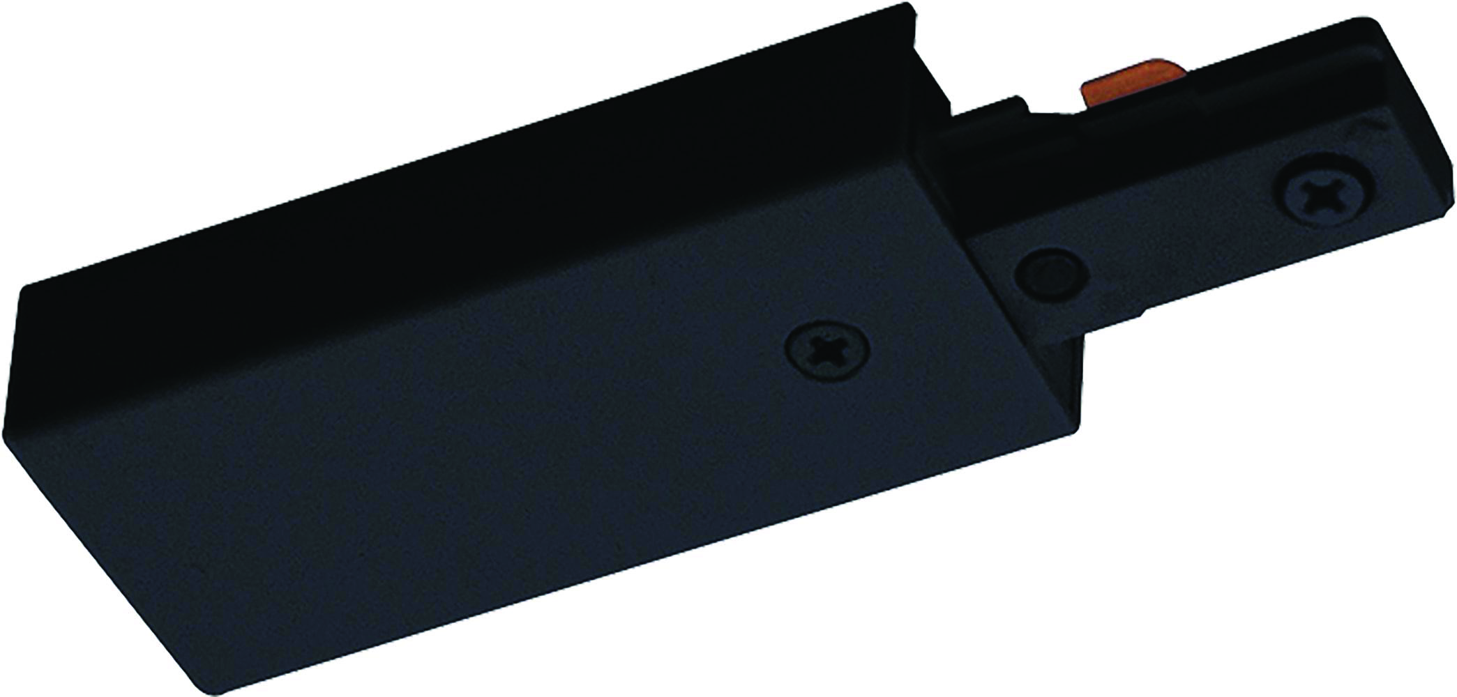 Product image for Trac-Master End Feed Connector, 1-Circuit, Black